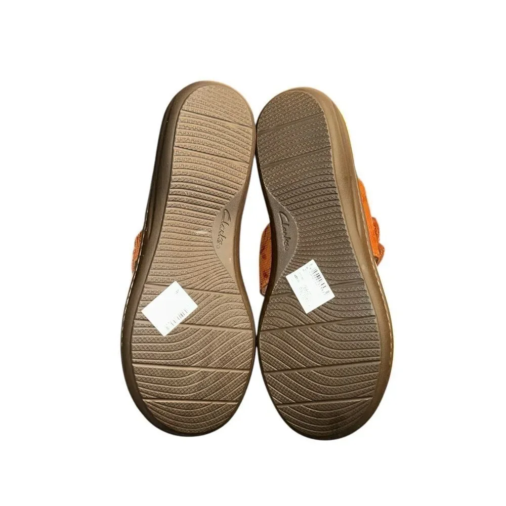Clarks Brown Leather Slip on Sandals(Size 12)